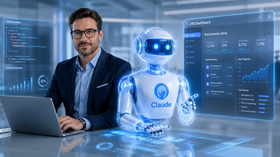 Skilled human developer working alongside Claude AI in 2026